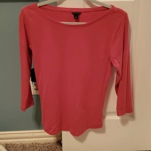 Ann Taylor 3/4 sleeve fitted tailored tshirt